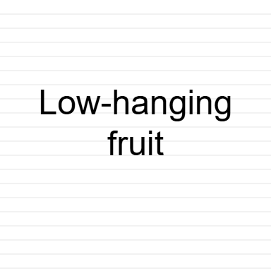 Low-Hanging Fruit